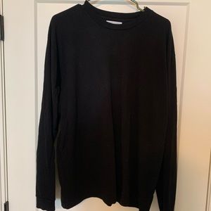 John Elliott Long Sleeve Black Tee Size Large